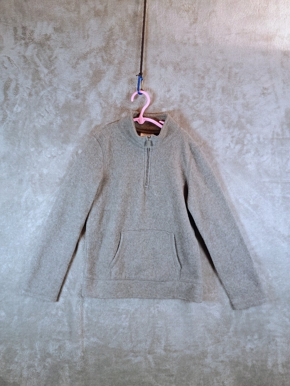 Danskin Now Girls Gray 1/4 Zip Jacket Size 10/12